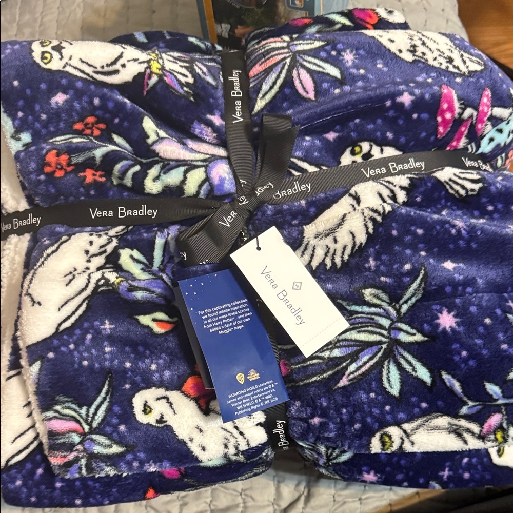 Vera Bradley Harry Potter Forbidden Forest Cozy Life Throw Blanket 72 X 50